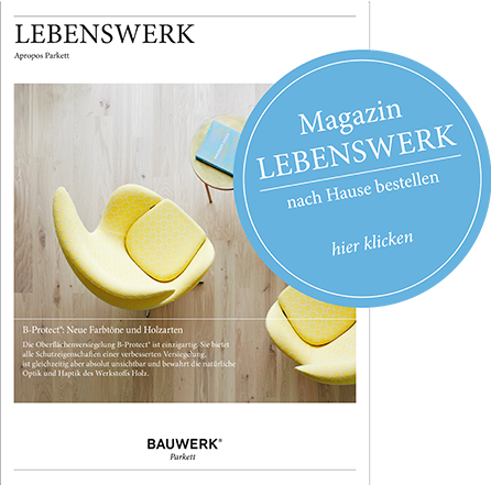 Gratis das Bauwerk Magazin «Lebenswerk» bestellen